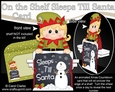 On the Shelf Sleeps Till Santa Card Kit - Cute Little Christmas Elf