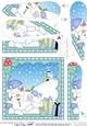 Christmas Snowball Sam Fan Pyramage Topper