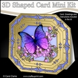 3D Shaped Octagonal Floral Card Kit - Spring Flowers