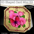 3D Shaped Octagonal Floral Card Kit - Spring Flowers