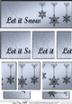 Let it Snow Christmas DL side stacker Topper