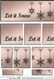 Let it Snow Christmas DL side stacker Topper