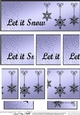 Let it Snow Christmas DL side stacker Topper
