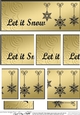 Let it Snow Christmas DL side stacker Topper