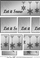 Let it Snow Christmas DL side stacker Topper