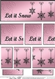 Let it Snow Christmas DL side stacker Topper