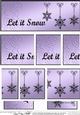 Let it Snow Christmas DL side stacker Topper