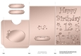 Elegant Metallic 12th Birthday Lottery Wallet Card