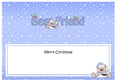 Large DL Merry Christmas BEST FRIEND insert with Livvy Bear