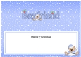 Large DL Merry Christmas BOYFRIEND insert with Livvy Bear