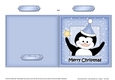 Christmas Penguin Cut and Fold Card