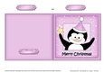 Christmas Penguin Cut and Fold Card