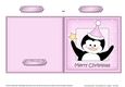 Christmas Penguin Cut and Fold Card