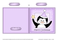 Christmas Penguin Cut and Fold Card