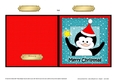 Christmas Penguin Cut and Fold Card