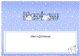Large DL Merry Christmas NEPHEW insert with Tartan Snowball Sam