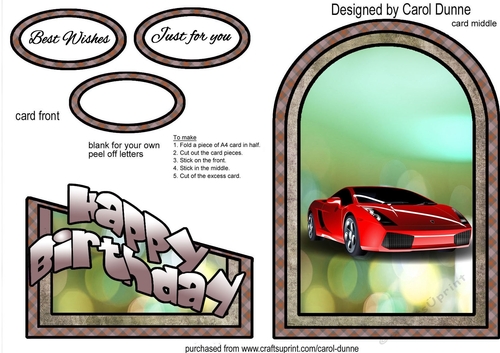 Red sports car cutaway