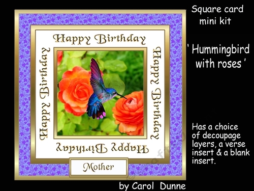 SC Hummingbird with roses