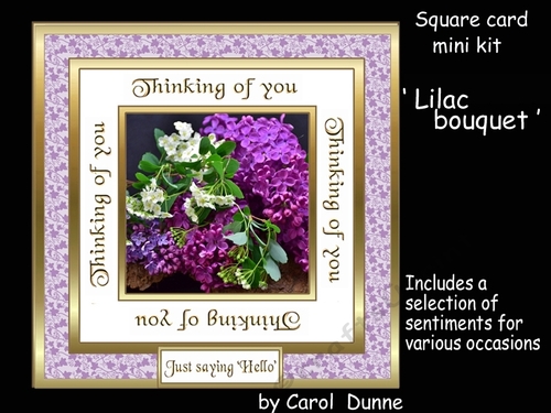 SC Lilac bouquet  - Thinking of you.