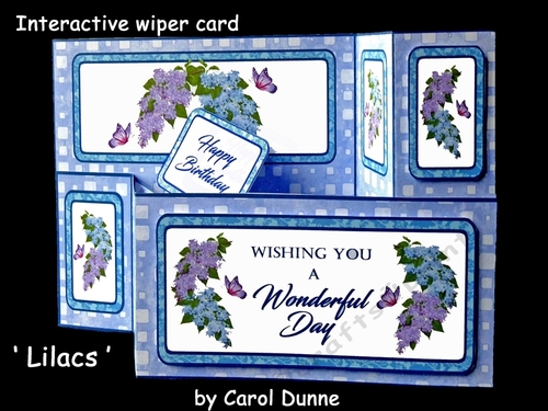 Wiper card Lilacs