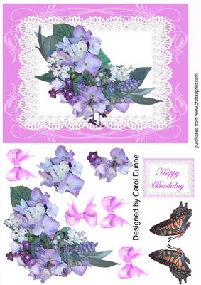 Butterflies, Bows and Flowers
