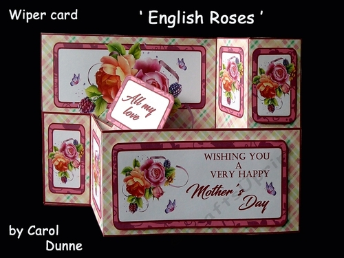 Wiper card English Roses