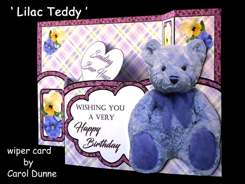 Wiper Lilac Teddy Bear