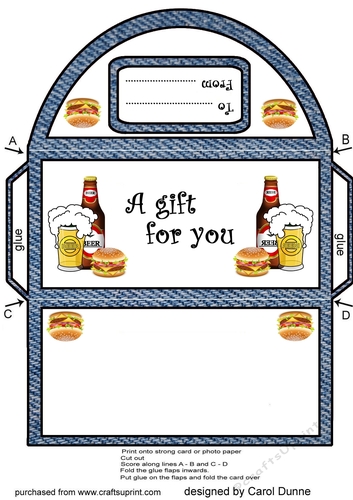 Money wallet Beer & burgers