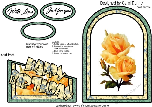 Cutaway Yellow Roses