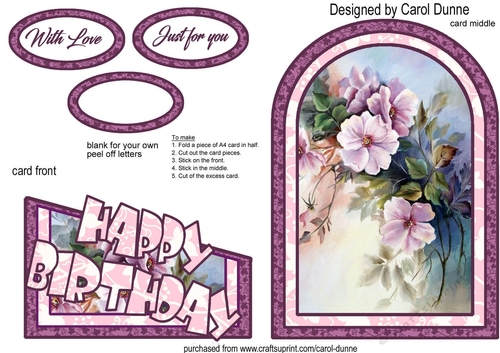 Cutaway Pink Vintage roses