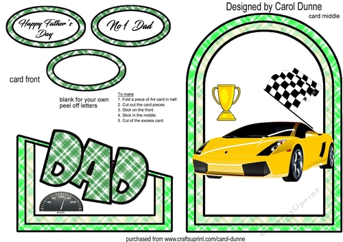 Cutaway yellow sports car