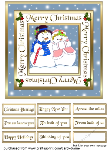 SC Mr & Mrs Snowman