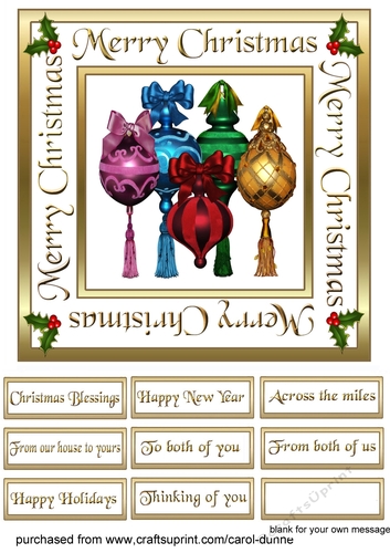 SC Coloured baubles 7inch