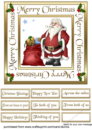 SC Santa & his sack 7inch