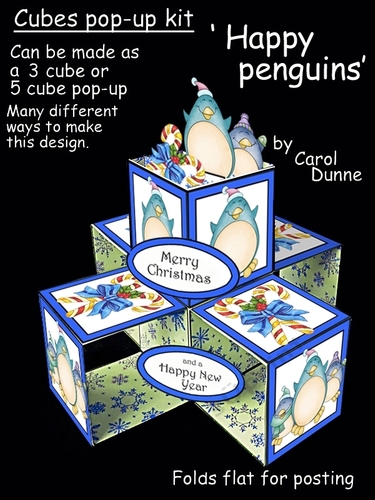 Cube pop-ups Happy Penguins