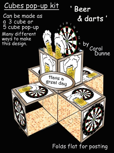 Cube pop-ups Beer & darts