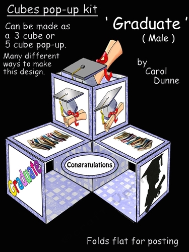 Pop-up cube Graduate (Male)