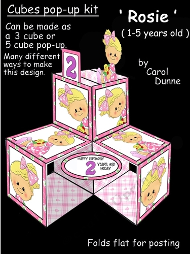Pop-up cube Rosie (1-5 years)