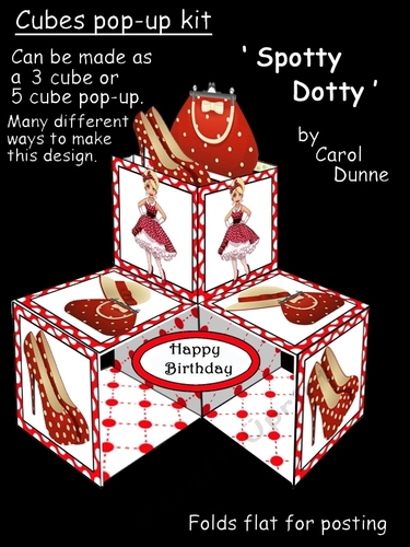 Pop-up cubes Spotty Dotty