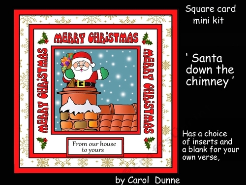SC Santa down the chimney
