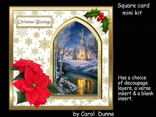 SC Church with red poinsettias