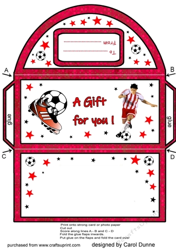 Money wallet Football (Red)