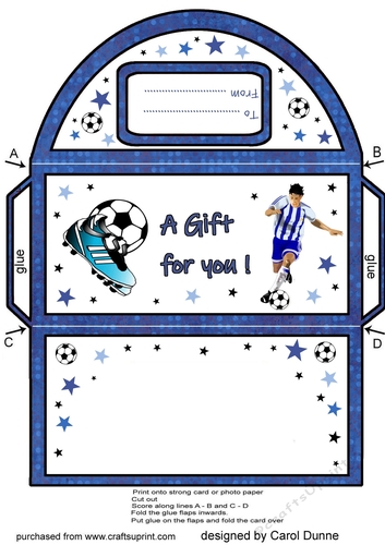 Money wallet Football (Blue)