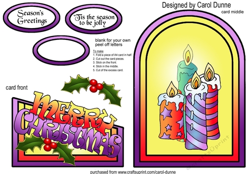 Cheerful candles cutaway