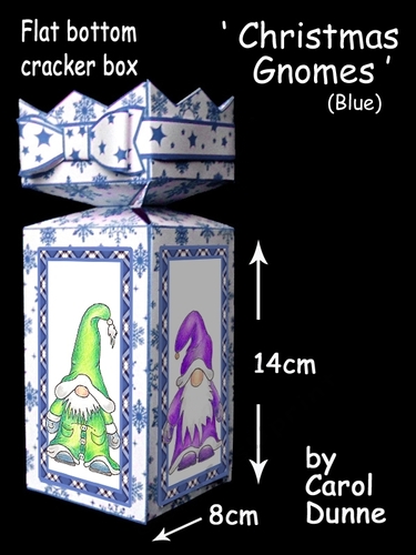 Cracker box Christmas gnomes (Blue)