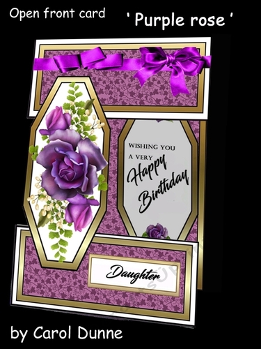 Open front Purple Rose