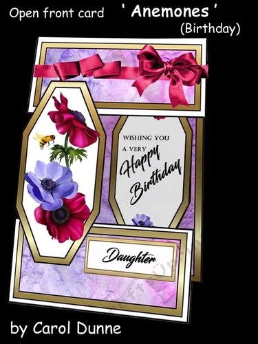 Open front Anemones (Birthday)