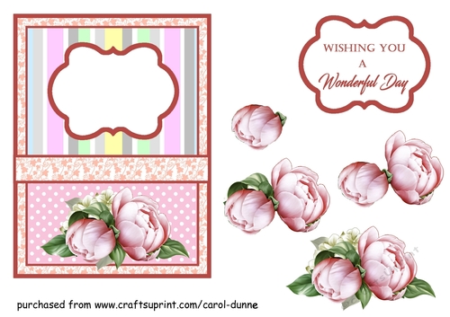 Pink Peony decoupage