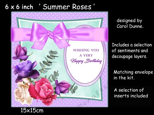 Summer Roses 6x6inch