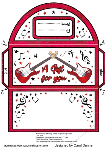 Money wallet Red Guitars